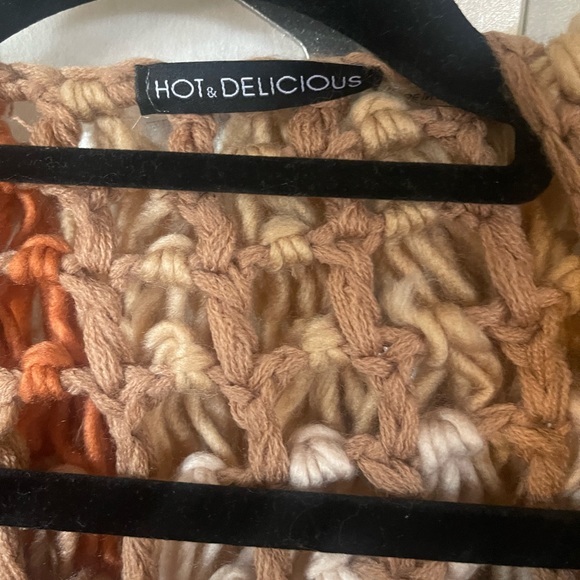 Pre-loved, never worn Shaggy Knit Cardigan Open Sweater - Picture 3 of 7